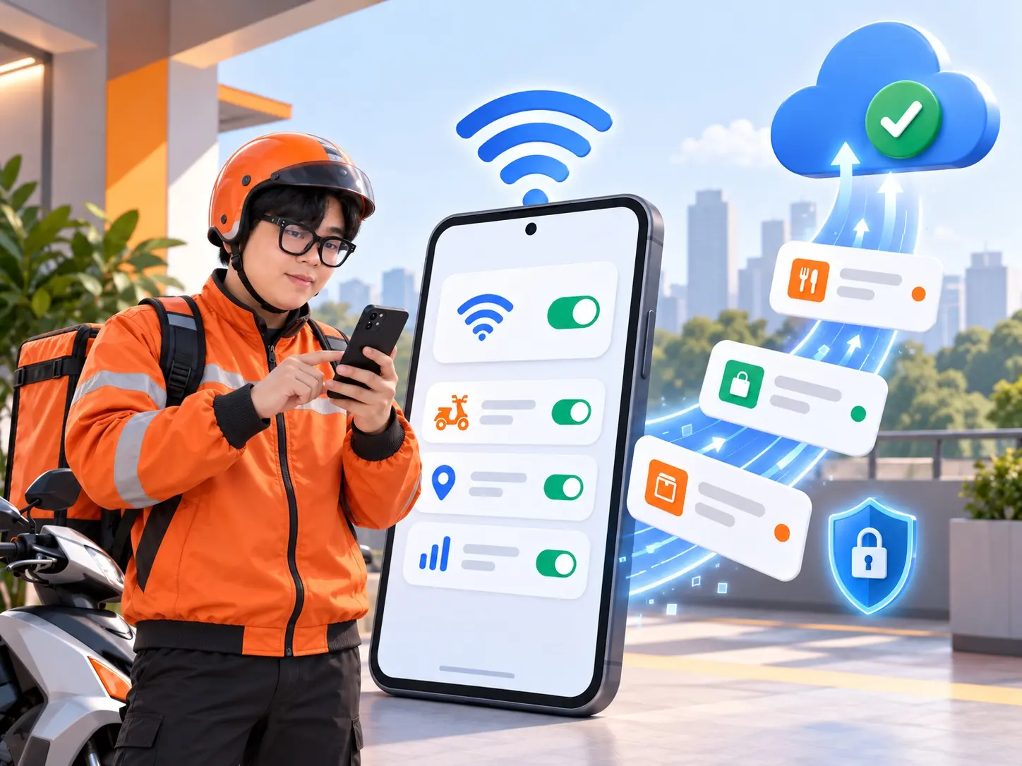 Minh họa bảo vệ và đồng bộ dữ liệu theo phạm vi chương trình
